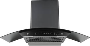 FABER HOOD ZEST HC SC FL BK 90 Auto Clean Wall Mounted Black 1100 CMH Chimney
