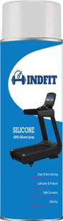 INDFIT Treadmill Lubricant Spray 100% Silicone Oil (550ml), to Smoothen Treadmill Belt Manual Sprayer
