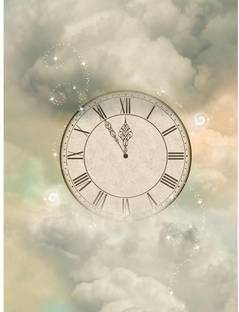 Pitaara Box 81.28 cm Magic Clock In The Sky Unframed Glossy PVC Vinyl Wall Sticker Decal Self Adhesive Sticker