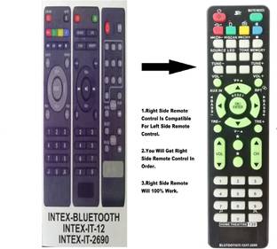 LipiWorld 3In1 IT-2690 IT-12 Bluetooth Home Theater Universal Remote Compatible for  Intex Remote Cont...