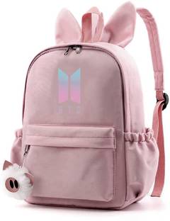 sannidhi Kpop BTS Gradient Cute Rabbit Ear Waterproof Backpack, Maximum Capacity 55L, Used for School Bag Computer Bag Gift Waterproof School Bag