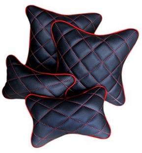 Touch Black Leather Car Pillow Cushion for Universal For Car