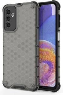 Accessories Kart Back Cover for Samsung F23 5G Edge to Edge Boom Transparent Honeycomb case