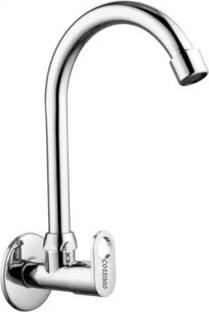 BATHONIX SmartBuy Stainless Steel Orio Sink Cock With Wall Flange - Set of 1 Bib Tap Faucet