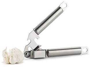 Magnusdeal Garlic Press Stainless Steel Mincer and Crusher with Silicone Roller Peeler Garlic Press