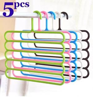डीएमडी 5layer Plastic Hanger Multi-Layer Clothes Organizer for,Shirts,Ties Hanger
