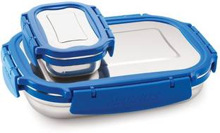 Magnus Leakproof For School and Office with Stainless Steel Lid 2 Containers Lunch Box