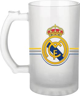 CHARMING Real Madrid "Frosted Printed Beer Perfect Gift For Friends Glass Beer Mug