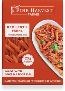 PINK HARVEST FARMS Red Lentil Penne Pasta, 200 g (Pack of 1) Penne Pasta