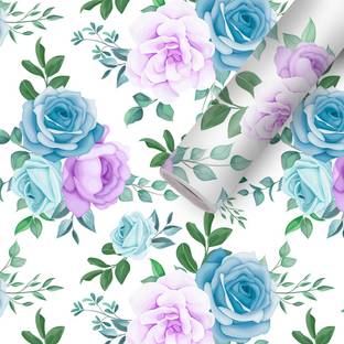 BDM 200 cm Wallpaper Rolls For Home Decoration Wall Sticker for Decor Flower (40x200CM) Self Adhesive Sticker