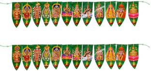 DigiRake Mango Thoranam With Printed God Photo (Pack of 2) - Model 1 | Mamidi Thoranam Toran