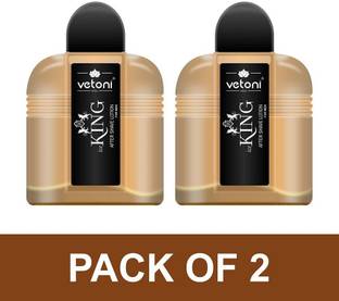 VETONI Ice King No. 1 After Shaving Lotion for Men Combo Pack of 2 Red (100ml x 2)