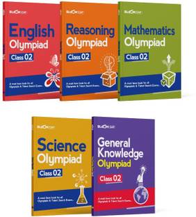Bloom CAP Olympiad Science, Mathematics, Reasoning, English, General Knowledge Class 2 (Set of 5 books)