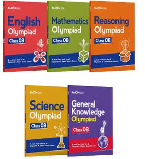 Bloom CAP Olympiad Science, Mathematics, Reasoning, English, General Knowledge Class 8 (Set of 5 books)