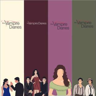 ADI GRAFIX The Vampire Diaries Laminated Bookmarks Set Of 4 Paperback Bookmark Bookmark