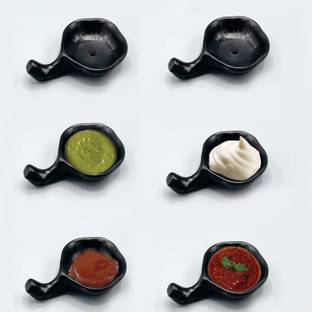ZIDO Melamine Sauce Bowl 6 Pack of Mini Chutney Katori for Sauce, Chutneys, Mayonnaise and Pickles