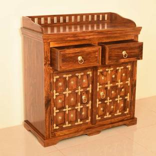 Craftvelly Premium Quality Sheesham Solid Wood Sideboard & Cabinet With Drawers Solid Wood Free Standing Chest of Drawers