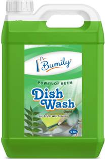 Bumily Dishwash with Green Dish for oil & washes off Kitchen Dish Cleaning Gel 5L Dish Cleaning Gel