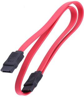 INVENTO 4 Pcs Straight SATA computer cable, Hard-disk Cable with No Locking Latch Automotive Electronic Hobby Kit