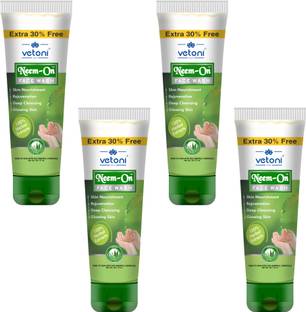 VETONI Neem face wash pack of 4 Face Wash
