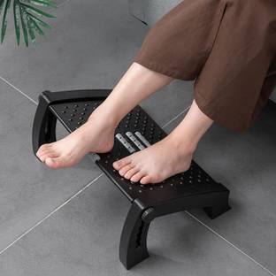 Abhsant Adjustable Height Foot Rest Under Desk at Work,6 Height Sturdy Office Footrest Foot Rest