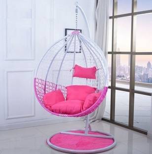प्रतिभा क्राफ्ट Swing chair With Stand And Cushion लोहा हैमॉक