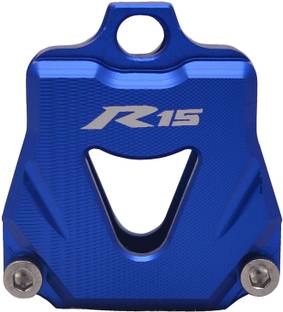 OBEROI'S TRADERS CNC Aluminum Blue Bike Key Case Cover / Key Protector Shell For R15 V3 V2 V1 Key Chain