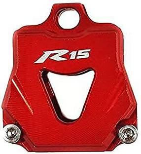OBEROI'S TRADERS CNC Aluminum Red Bike Key Case Cover / Key Protector Shell For R15 V3 V2 V1 Key Chain
