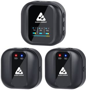 Audio Array Dual Wireless Mic, Upto 10hr Battery & 100m Range Microphone