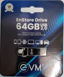 EVM ENSTORE 64 GB PEN DRIVE 64 GB Pen Drive Compatible with Desktop Computer, Gaming Console, Laptop, Tablet, Television USB 2.0 Metal Case