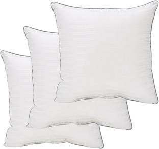 BETTER SLEEP furnishing Throw Indoor Decorative Pillows Insert (Pack of 3) - Bed and Couch Pillows Polyester Fibre, Microfibre Stripes Cushion Pack of 3