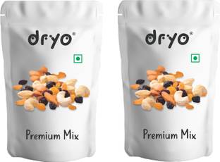 dryo Premium Mix (Cashew, Raisin, Almond, Black Raisin) Assorted Nuts (2 x 90g) 180g