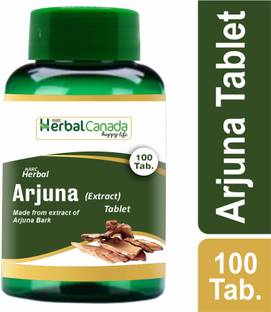 Herbal Canada Arjuna (Extract) Tablet - 100 Veg. Tablets ( Pack of 1 )