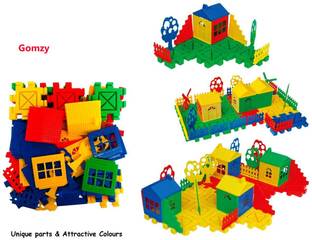 Gomzy building blocks kids toys house, toy shop house building blocks for kids