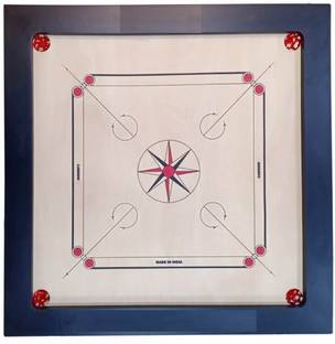 HHS SPORTS 8mm PLY Extra Large CLUB 36 Inch Assam Plywood Carrom Board 91 cm Carrom Board