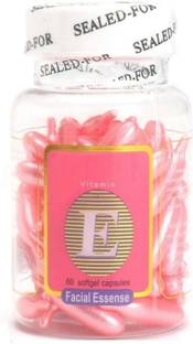 LACASA BEAUTY CARE Gold Professional Vitamin E Facial Oil Soft gel Face Capsules