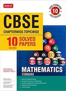 MTG CBSE 10 Years Chapterwise Topicwise Solved Papers Class 10 Mathematics Standard - CBSE Champion For Exam 2023