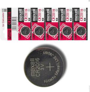 INVENTO 5pcs 3V CR2016 Li-ion Battery(Non-Rechargeable) CR 2016 Button Coin Cell Battery Automotive Electronic Hobby Kit