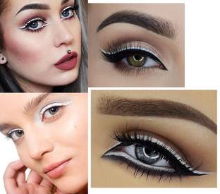 Yuency best matte finish long lasting white sketch eye liner 3 g
