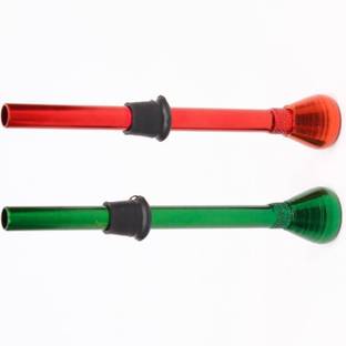 Sethi Traders Bong Aluminium Inside Fitting Hookah Mouth Tip (Green, Red, Pack of 2) Aluminium Outside Fitting Hookah Mouth Tip