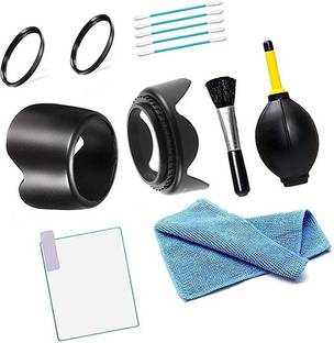 FND DSLR Combo Accessories Kit for Canon 600D EF-S 18-55 is II & 55-250 is II  Lens Hood
