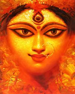 Self Adhesive UV Coated High Resolution Vinyl Print – Maa Durga Poster – P4 Fine Art Print