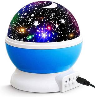 Gadge Tech Star Master Rotating 360 Degree Moon Night Light Lamp Projector with Colors Night Lamp