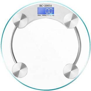 SMIC Digital Glass Weighing Machine Round Personal weighing scale home Weight Machine Weighing Scale