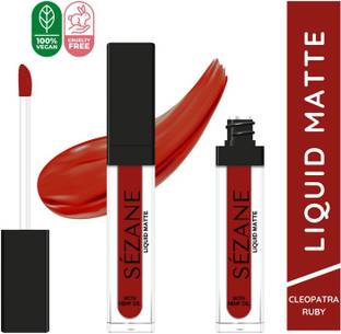 Sezane Liquid Matte Lipstick Waterproof 12 Hour Lasting-Cleopatra Ruby-(LLP02-5ml)