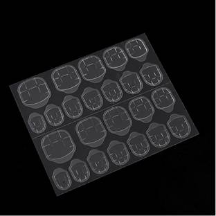 Gleevia Premium Quality 1 Sheet ( 24 tabs) Double-sided Nail Tab Sticker