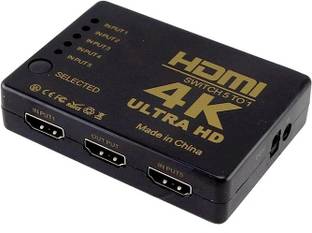 microware 4K 1080P HDMI Video Audio Signal Splitter 5 in 1 Hub Switch Switcher F PS4 HD TV Media Streaming Device