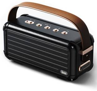 DIVOOM Mocha Retro Portable Speaker with Stereo Sound, Bassup, 25-Hour Playtime 40 W Bluetooth Home Audio Speaker