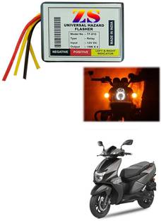 Znee Smart Front, Rear Flasher Indicator Light for TVS Universal For Bike
