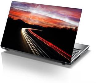 Decor Villa road Self Adhesive Vinyl Laptop Skin Compatible for 15.6 inch